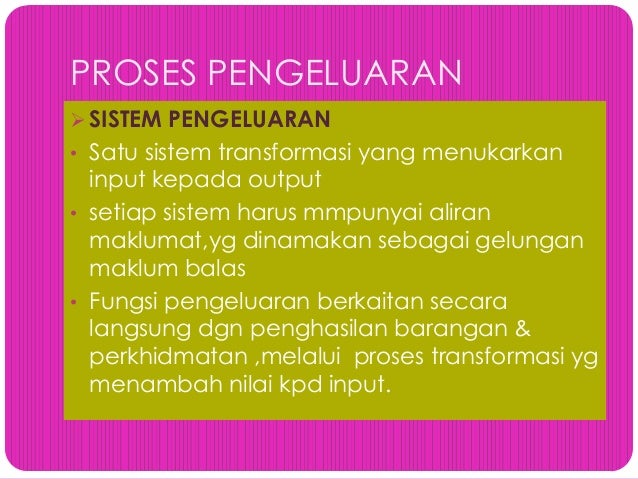 Jenis Pengeluaran Pengajian Perniagaan Stpm