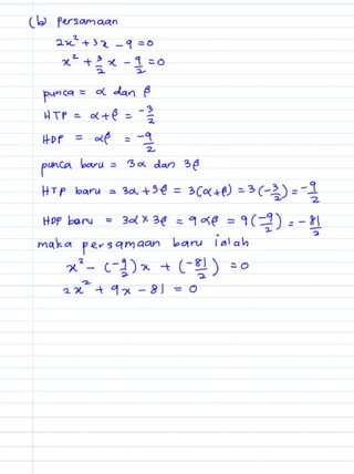Bab 2 persamaan kuadratik