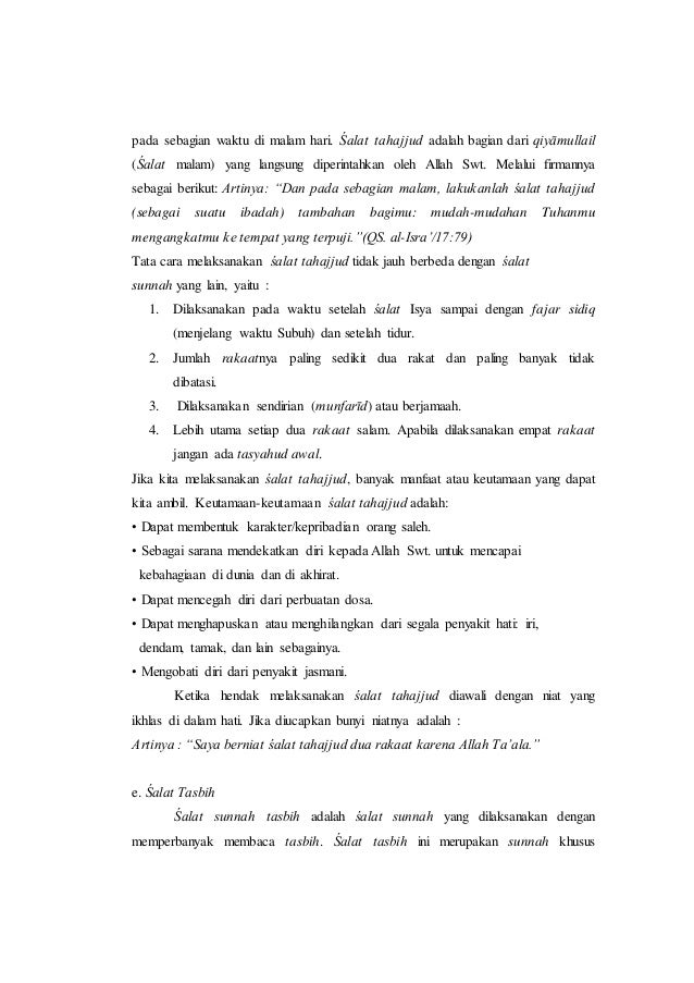 Bab 2 Shalat Sunah