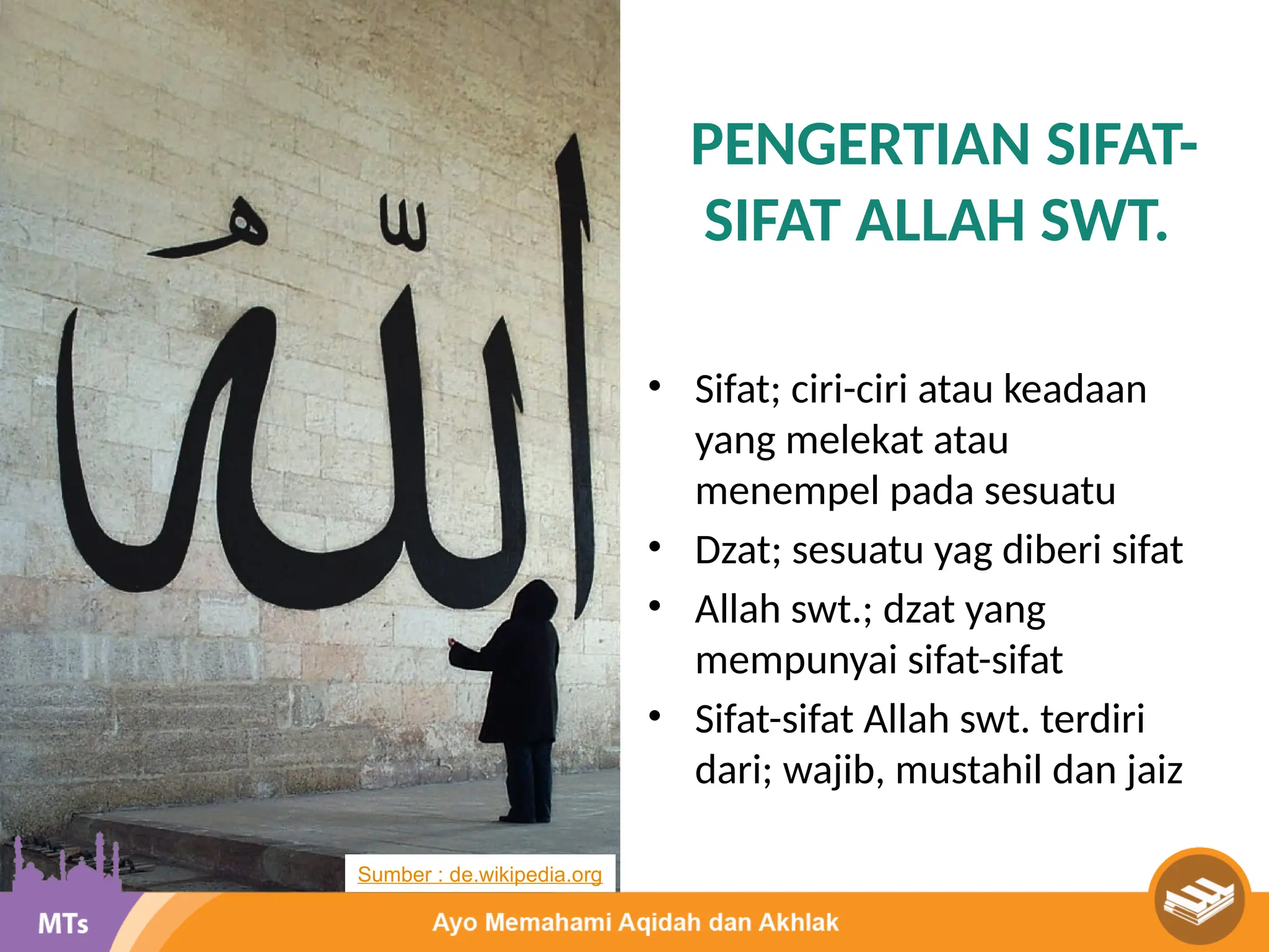 SIFAT SIFAT ALLAH SWT YANG WAJIB , MUSTAHIL DAN JAIZ | PPTX