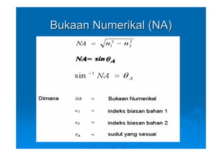 Bukaan Numerikal (NA)
 