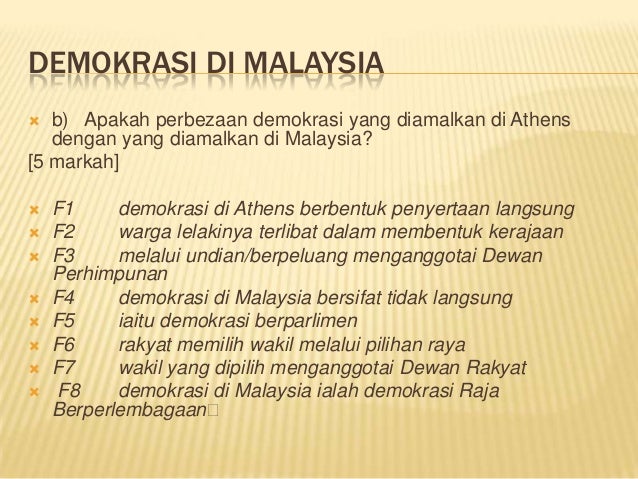 Sistem Demokrasi Di Athens Dan Malaysia