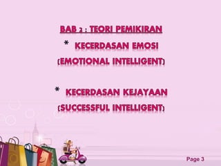 Bab 2 teori kecerdasan emosi dan kejayaan | PPT