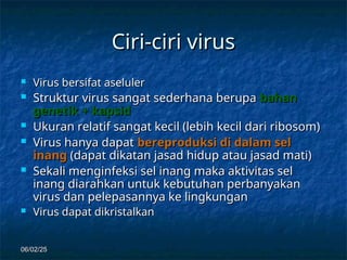 Bab 2 VIRUS.ppttttttttttttttttttttttttttttttttttttttttttttttt | PPT