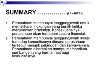 ETIKA BISNIS DAN TANGGUNG JAWAB SOSIAL