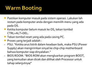 Bab 3. Proses Booting | PPT