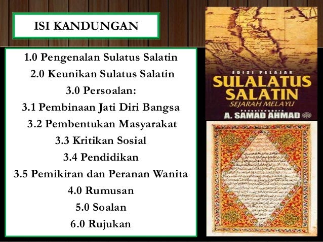 Sulalatus Salatin/Wacana Sejarah Melayu