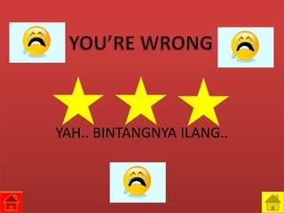 YAH.. BINTANGNYA ILANG..
 