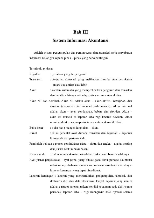 Bab 3 4 Sia Dan Laporan Keuangan