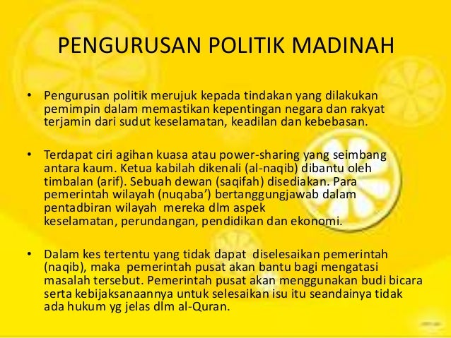 Bab 3b Pemikiran Politik Zaman Rasulullah Saw