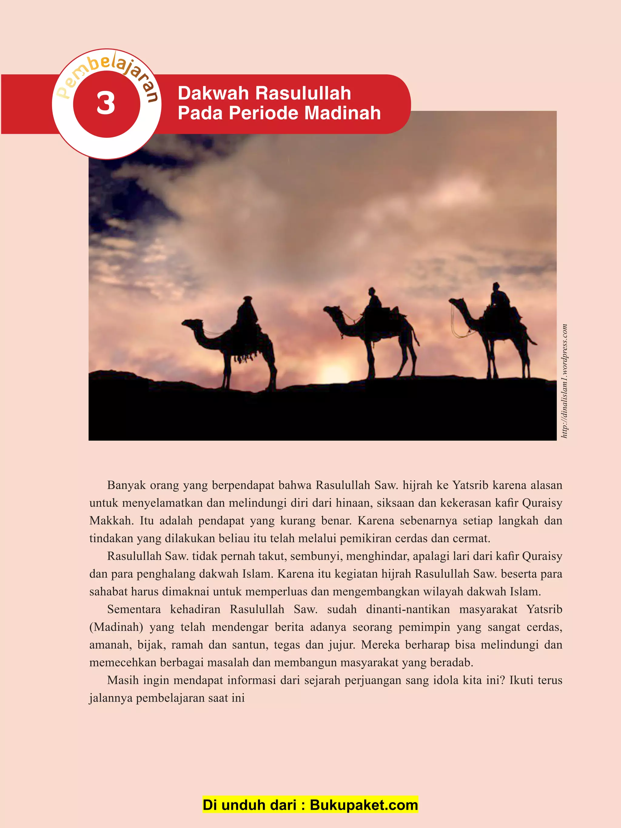 Idola Rasulullah Bab 3 dakwah rasulullah pada periode madinah | PDF