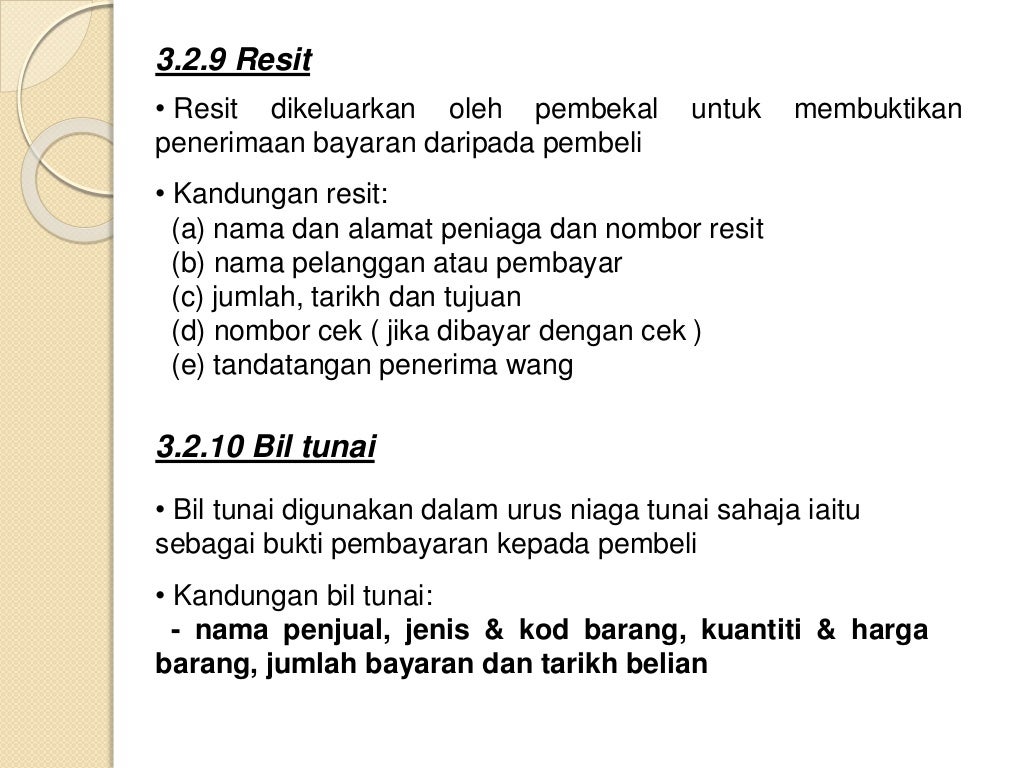 KH TINGKATAN 1 ( PERDAGANGAN DAN KEUSAHAWANAN ) BAB 3 DOKUMEN PERNIAG…