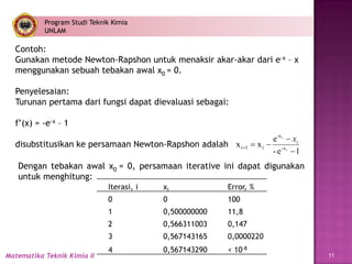 Bab 3 penyl numerik aljabar tunggal | PPT