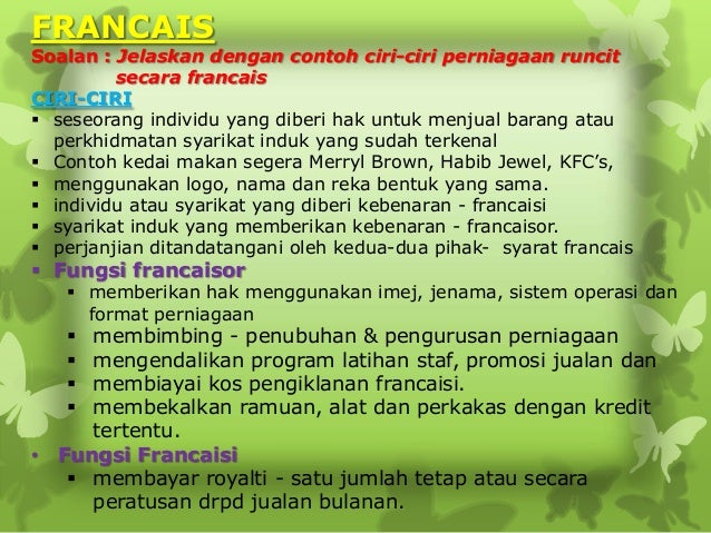 francais contoh perjanjian Bab 3 negeri dalam perniagaan