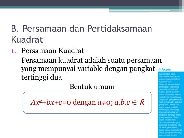 Bab 3 persamaan dan pertidaksamaan