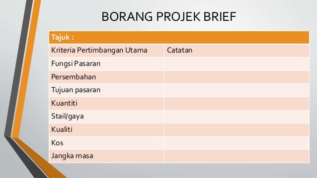 Borang Projek Brief