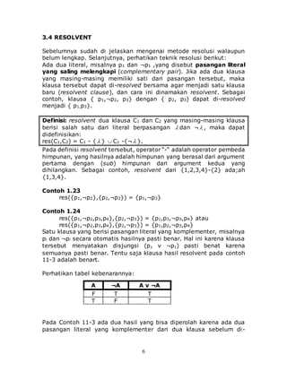 Bab 3 resolusi logika ta 2019 | DOC