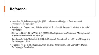 Tren Riset Bab 3 Review Literatur dan Tren Riset Human Capital | PDF