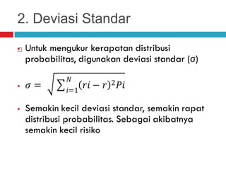 2. Deviasi Standar

 