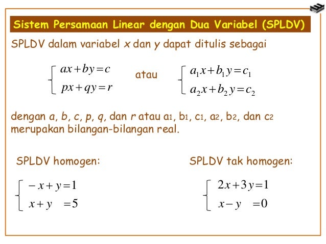 sistem persamaan linear