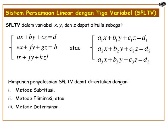 sistem persamaan linear