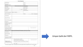 Umpan balik dari FKRTL
 