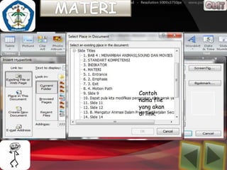 Contoh
nama file
yang akan
di link.
 