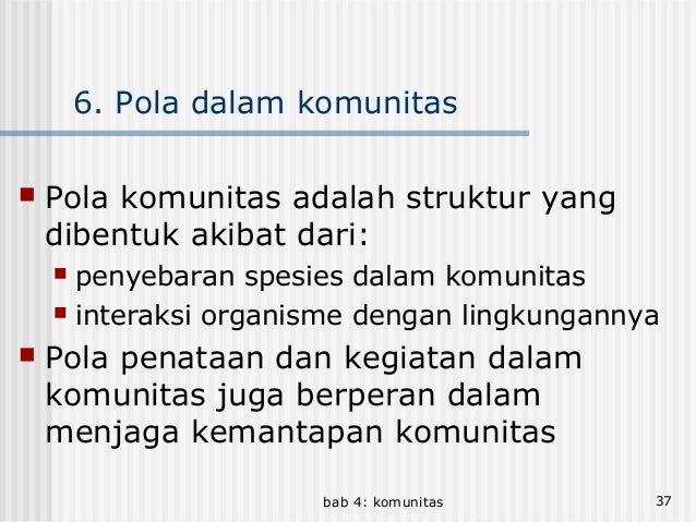 Bab 4. komunitas