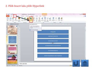 2. Pilih Insert lalu pilih Hyperlink
 