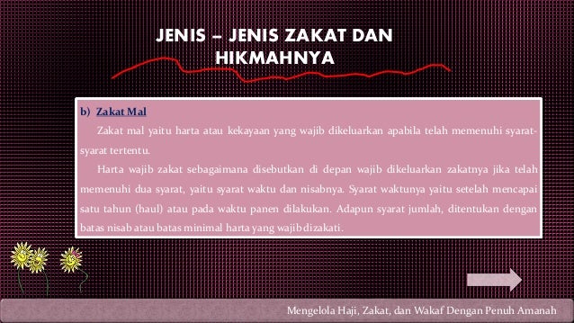 Mengelola Haji Zakat Dan Wakaf Dengan Penuh Amanah Pai Smk Kelas