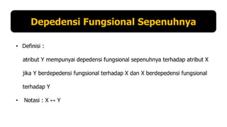 Depedensi Fungsional Sepenuhnya

 