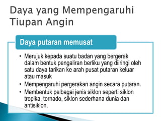 Bab 4 tekanan udara, edaran atmosfera dan angin | PPTX