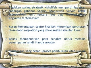 Bab 4B Pemikiran Politik Zaman Khulafa’ al-Rashidin | PPTX