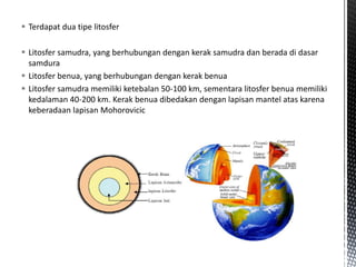Lithosphere Types Rocks Comprehensive Overview of Earth's Lithosphere and Rock Types | PDF