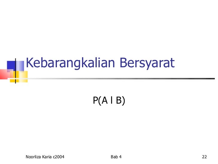 Bab4 Kebarangkalian