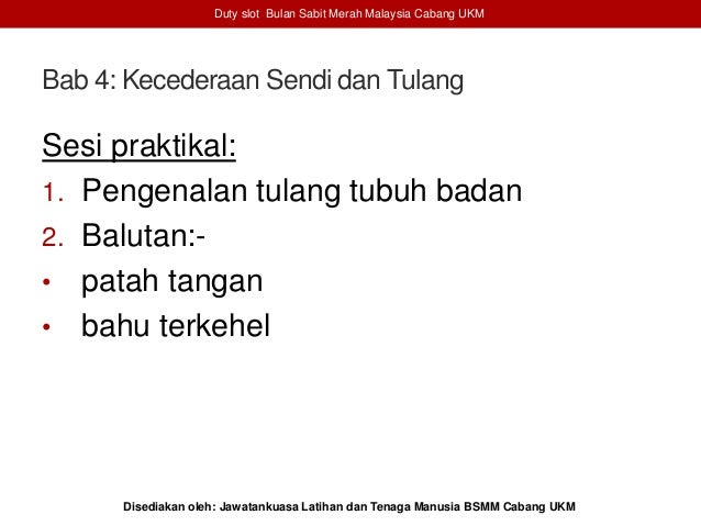 Bab 4 kecederaan sendi dan tulang
