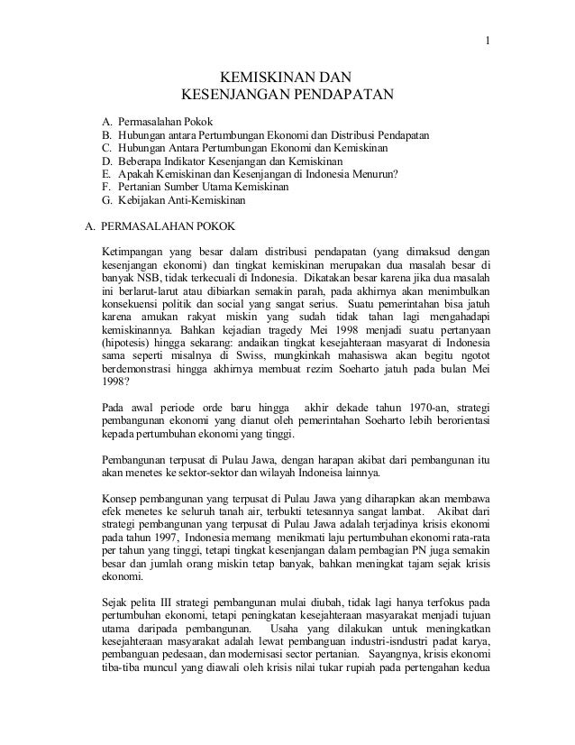 Bab 4 Kemiskinan Dan Kesenjangan Pendapatan