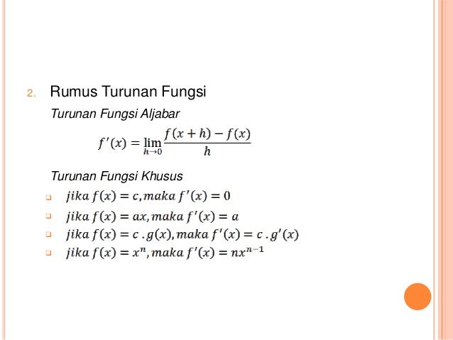 Lihat Contoh Soal Fungsi Turunan Limit Terbaru 