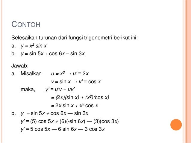 5 Contoh Soal Trigonometri