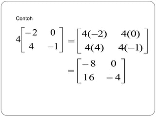 Contoh

   2     0    4( 2)        4(0)
4
  4       1   4(4)     4( 1)
               8      0
              16       4
 