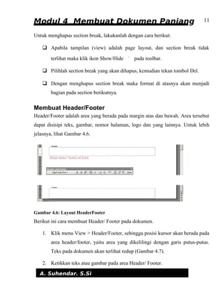 Bab4 membuat dokumen panjang | PDF
