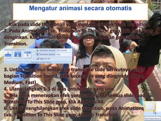 Mengatur animasi secara otomatis
 