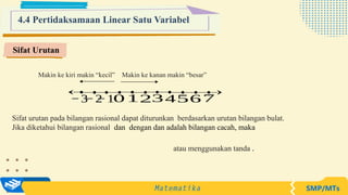 BAB 4 PERSAMAAN DAN PERTIDAKSAMAAN LINEAR SATU VARIABEL - modulguruku ...