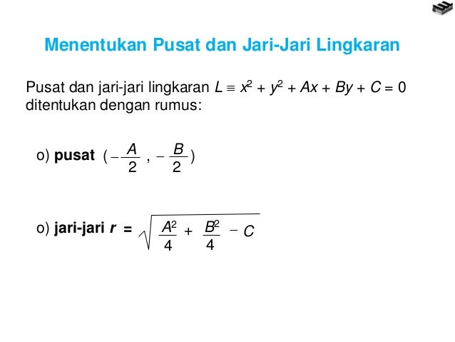 Rumus Mencari Jari Jari Lingkaran Jika Diketahui Garis Singgungnya