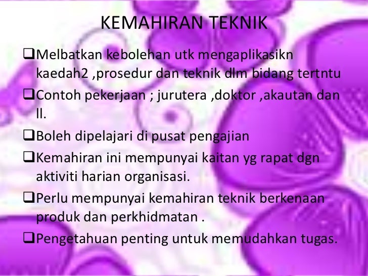 Bab 4 Kemahiran Pengurusan