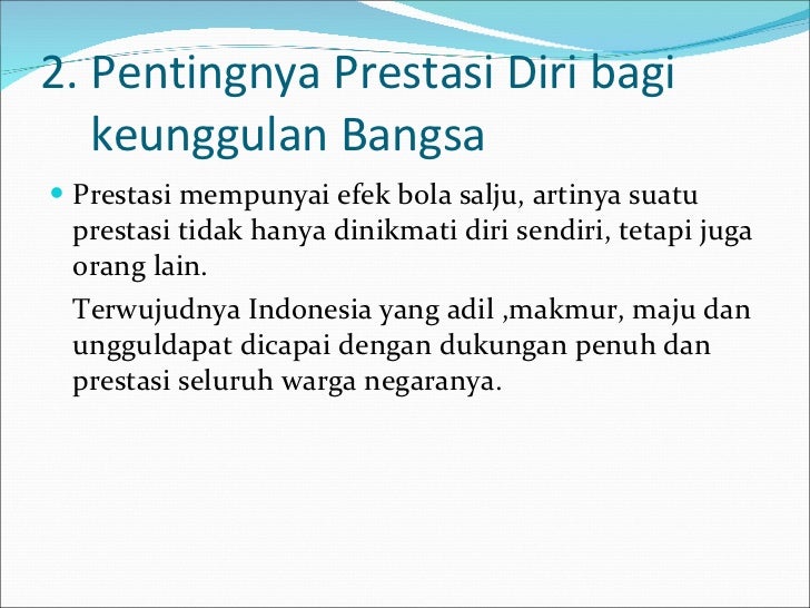 Bab 4 Prestasi Diri Bab 4 Prestasi Diri