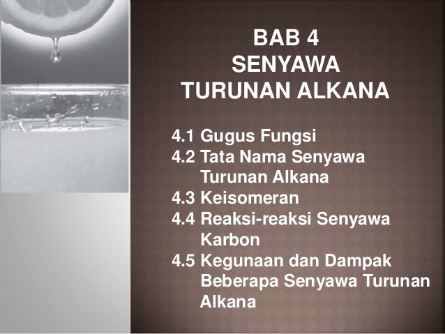 Senyawa Turunan Alkana