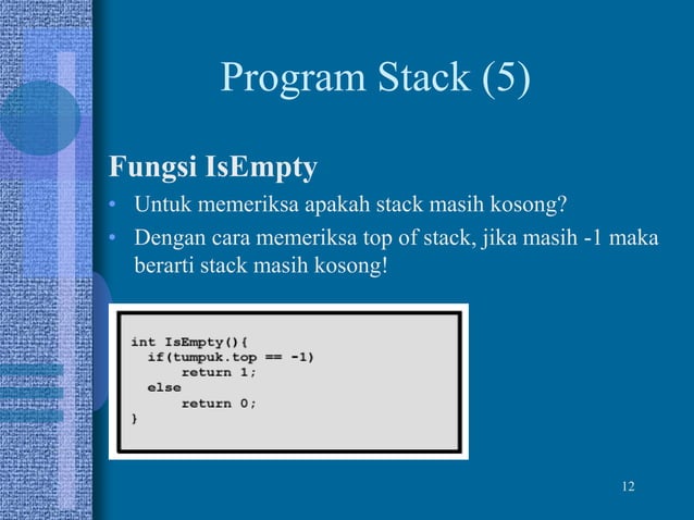 Bab 4 stack (tumpukan) | PPT