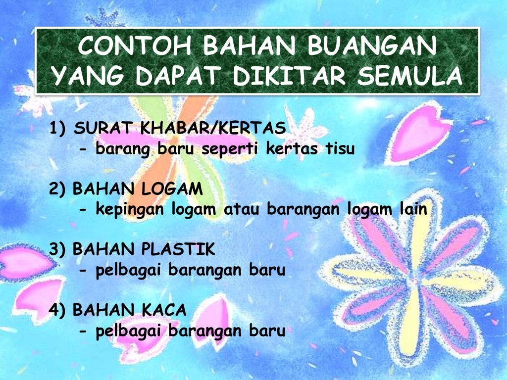kebaikan program kitar semula kebaikan program kitar semula