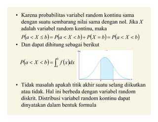 Variabel Random VARIABEL RANDOM & DISTRIBUSI PELUANG | PDF